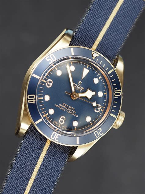 tudor black bay bronze blue replica|tudor black bay bronze 43mm.